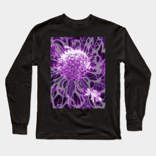 "Dandelion Love" groovy floral art products Long Sleeve T-Shirt